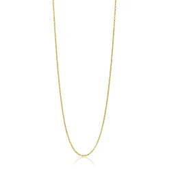 45cm ZINZI Gold 14 krt anker ketting 0,9mm breed, ideaal om je hanger aan te bevestigen ZGLA45-09