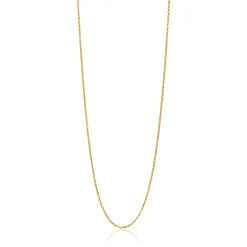 42cm ZINZI Gold 14 krt anker ketting 0,7mm breed, ideaal om je hanger aan te bevestigen ZGLA42-07
