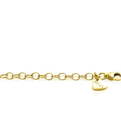 5cm ZINZI gold plated zilveren verlengstukje voor het gemakkelijk verlengen van je armband of ketting ZIV-G