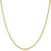 90cm ZINZI gold plated zilveren koord ketting ZILC-K90G