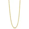 42cm ZINZI gold plated zilveren anker ketting ZILC-A42G
