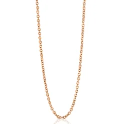 60cm ZINZI zilveren anker ketting rosé verguld ZILC-A60R