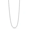 90cm ZINZI zilveren bolletjes ketting. 0,9mm breed ZILC-B90