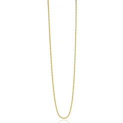42cm ZINZI zilveren bolletjes ketting geel verguld ZILC-B42G