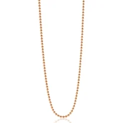 90cm ZINZI zilveren bolletjes ketting rosé verguld ZILC-B90R
