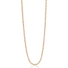 60cm ZINZI zilveren bolletjes ketting rosé verguld ZILC-B60R