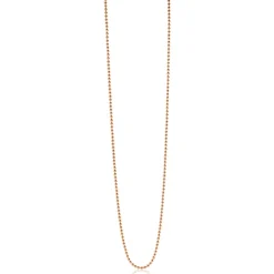 42cm ZINZI zilveren bolletjes ketting rosé verguld ZILC-B42R