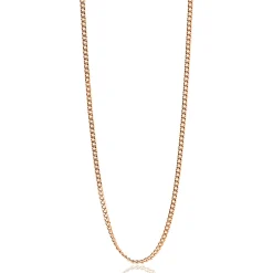 45cm ZINZI zilveren gourmet ketting rosé verguld ZILC-G45R