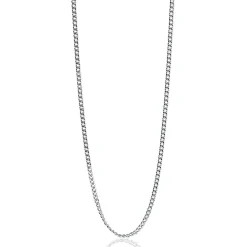 90cm ZINZI zilveren gourmet ketting. ZILC-G90