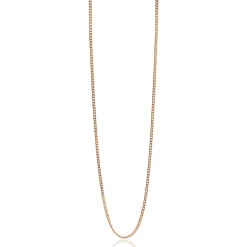 42cm ZINZI zilveren gourmet ketting rosé verguld ZILC-G42R