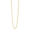42 cm ZINZI zilveren jasseron ketting geel verguld ZILC-J42G