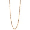 42 cm ZINZI zilveren jasseron ketting rosé verguld ZILC-J42R
