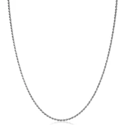 90cm ZINZI zilveren koord ketting ZILC-K90