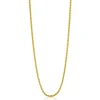 45 cm ZINZI zilveren palmier ketting geel verguld ZILC-P45G