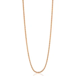 60 cm ZINZI zilveren palmier ketting rosé verguld ZILC-P60R