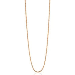 42cm ZINZI zilveren palmier ketting rosé verguld ZILC-P42R