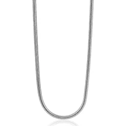 45cm Zinzi zilveren slangen collier 1,5mm breed ZISL15-45
