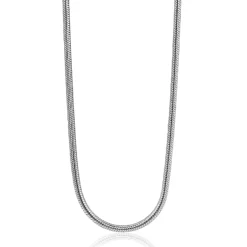 42cm Zinzi zilveren slangen collier 1,5mm breed ZISL15-42