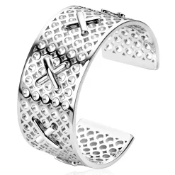 Mart Visser by ZINZI zilveren fantasie klem armband glad 28mm MVA15