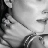 Mart Visser by ZINZI zilveren bangle armband glad wit 22mm MVA14
