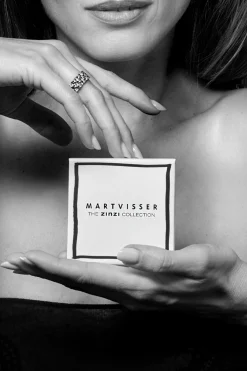 Mart Visser by ZINZI zilveren ring glad wit MVR10
