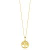 12mm ZINZI Gold 14 krt gouden hanger met levensboom (Tree of Life) ZGH578 (zonder collier)