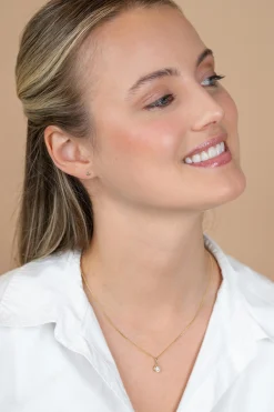 12mm ZINZI Gold 14 krt gouden hanger met ronde witte zirconia in bewerkt kastje ZGH560 (zonder collier)