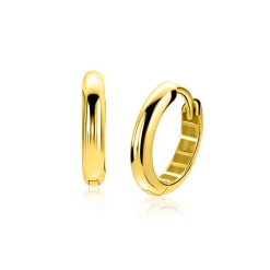 14,5mm ZINZI Gold 14 krt gouden oorringen met luxe klapsluiting 3mm brede buis ZGO568