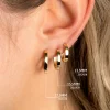 17,5mm ZINZI Gold 14 krt gouden oorringen met luxe klapsluiting 17,5mm x 2,3mm vierkante buis ZGO430