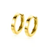 15,5mm ZINZI Gold 14 krt gouden oorringen met luxe klapsluiting 15,5mm x 2,3mm vierkante buis ZGO429