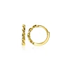 13mm ZINZI Gold 14 krt gouden oorringen met gedraaide buis en luxe scharniersluiting 13 x 2mm ZGO525