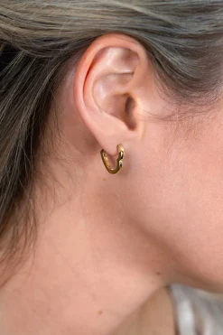 15mm ZINZI Gold 14 krt gouden oorringen in hartvorm met luxe klapsluiting 2mm vierkante buis ZGO574