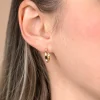 15mm ZINZI Gold 14 krt gouden oorringen met luxe klapsluiting 15mm x 2mm vierkante buis ZGO571
