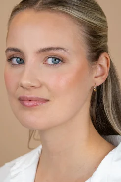 13mm ZINZI Gold 14 krt gouden oorringen ovaal model met luxe klapsluiting 13mm x 1,9mm ZGO565