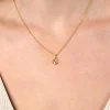9mm ZINZI gold plated zilveren Stier sterrenbeeldhanger bezet met witte zirconia ZIHY-STI (zonder collier)