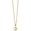 9mm ZINZI gold plated zilveren Steenbok sterrenbeeldhanger bezet met witte zirconia ZIHY-STE (zonder collier)