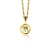 9mm ZINZI gold plated zilveren Schorpioen sterrenbeeldhanger bezet met witte zirconia ZIHY-SCH (zonder collier)