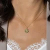 18mm ZINZI gold plated zilveren hanger rond met sierlijke golven als bewerking ZIH2450 (zonder collier)
