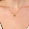 9mm ZINZI gold plated zilveren Kreeft sterrenbeeldhanger bezet met witte zirconia ZIHY-KRE (zonder collier)