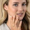 15mm ZINZI gold plated zilveren oorringen organisch gevormd met luxe klapsluiting ZIO2627G