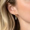 13mm ZINZI gold plated zilveren oorbedels met drie peervormige zettingen in aflopende grootte, bezet met witte zirconia's ZICH2631 (zonder oorringen)
