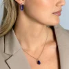 16mm ZINZI oorbedels rechthoek lapis lazuli ZICH2231 (zonder oorringen)