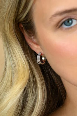18mm ZINZI zilveren  multi-look oorringen met luxe scharniersluiting 7mm breed ZIO2727L