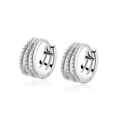 13mm ZINZI zilveren multi-look oorringen met luxe scharniersluiting 6mm breed ZIO2727