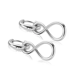 20mm ZINZI zilveren oorbedels infinity ZICH2717 (zonder oorringen)