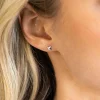 4mm ZINZI zilveren oorknopjes hartje ZIO2365
