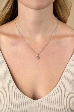 9mm ZINZI zilveren Tweelingen sterrenbeeldhanger bezet met witte zirconia ZIH-TWE (zonder collier)
