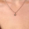 9mm ZINZI zilveren Vis sterrenbeeldhanger bezet met witte zirconia ZIH-VIS (zonder collier)