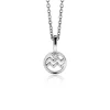 9mm ZINZI zilveren Waterman sterrenbeeldhanger bezet met witte zirconia ZIH-WAT (zonder collier)