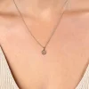 9mm ZINZI zilveren Weegschaal sterrenbeeldhanger bezet met witte zirconia ZIH-WEE (zonder collier)